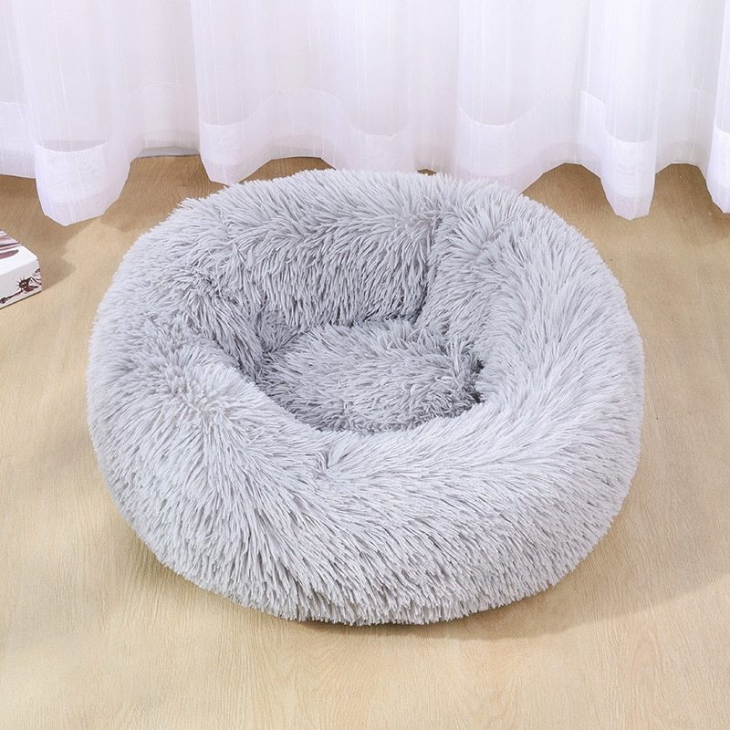 Dog Bed Super Soft Washable Long Plush Pet Kennel Deep Sleep Dog House Velvet Mats Sofa