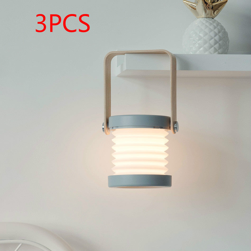 camping,children,school Light Portable Lantern Lamp USB Rechargeable,Foldable  For Home Decor
