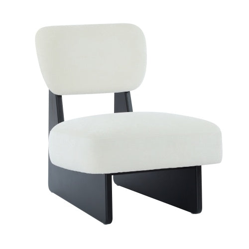 2 Accent Chair Mid-Century Modern Chair with Pillow Upholstered Lounge Arm Chair with Solid Wood Frame & Soft Cushion for Living Room, Bedroom, Balcony,