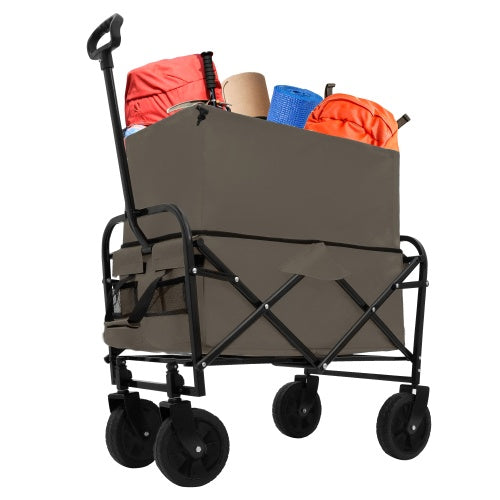 Minimeetall Extention ExCollapsible Foldable Wagon Cart Beach Wagon Heavy Duty Utility Cart Utility Wagon Grocery Cart For For Camping Shopping Sports Gardeing Fishing Supports 225lbs