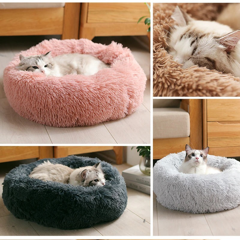 Dog Bed Super Soft Washable Long Plush Pet Kennel Deep Sleep Dog House Velvet Mats Sofa