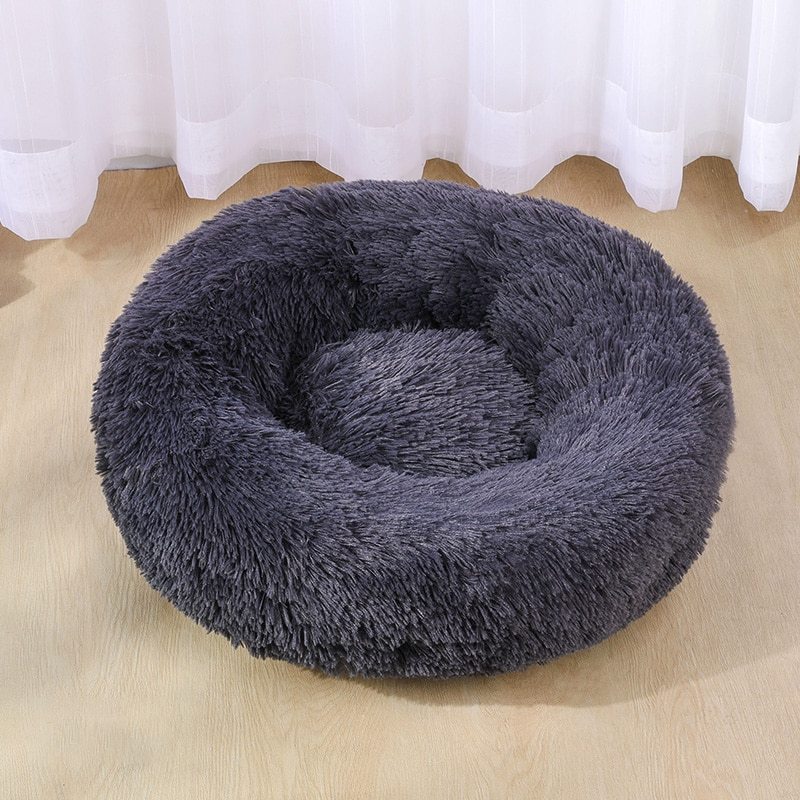 Dog Bed Super Soft Washable Long Plush Pet Kennel Deep Sleep Dog House Velvet Mats Sofa