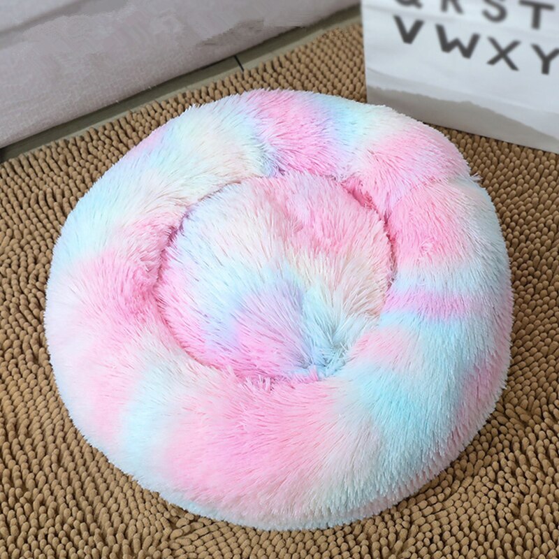 Dog Bed Super Soft Washable Long Plush Pet Kennel Deep Sleep Dog House Velvet Mats Sofa