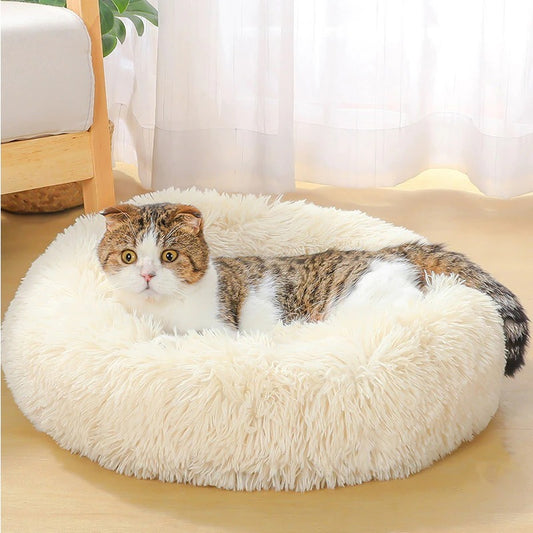 Dog Bed Super Soft Washable Long Plush Pet Kennel Deep Sleep Dog House Velvet Mats Sofa