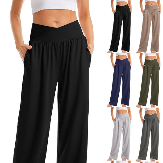 Women Wide Leg Pants with Pockets High Waist