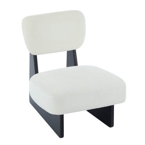 2 Accent Chair Mid-Century Modern Chair with Pillow Upholstered Lounge Arm Chair with Solid Wood Frame & Soft Cushion for Living Room, Bedroom, Balcony,