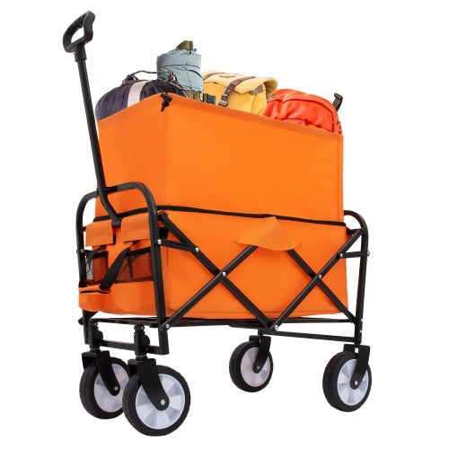 Minimeetall Extention ExCollapsible Foldable Wagon Cart Beach Wagon Heavy Duty Utility Cart Utility Wagon Grocery Cart For For Camping Shopping Sports Gardeing Fishing Supports 225lbs