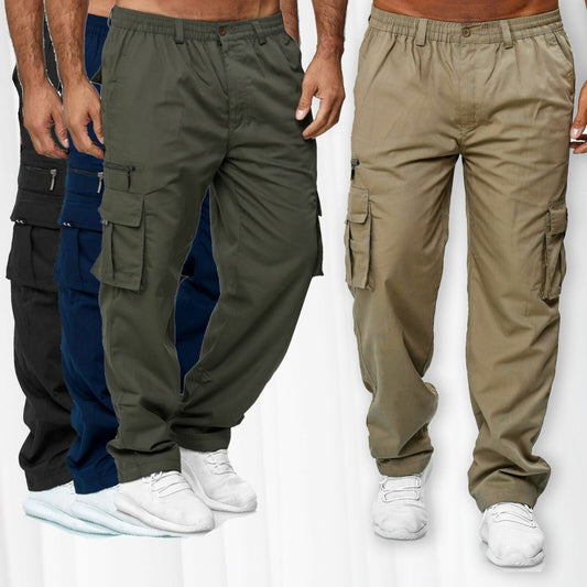 Men's Cargo Pants Casual Multi-pocket work Straight